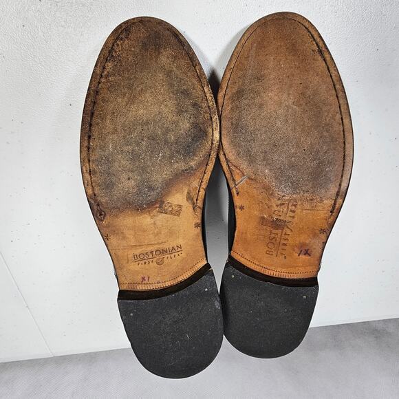 Vintage Bostonian Classics First Flex Black Lace Up Derby Shoes Men's 9.5 M - Picture 10 of 10